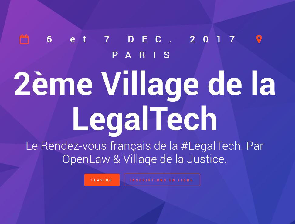 Découvrez le programme complet du Village de la Legaltech ! 