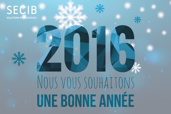 SECIB vous sous souhaite une très belle année 2016 ! #Voeux2016 #Avocats